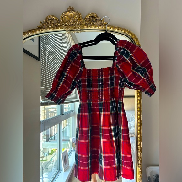 Hill House Athena Nap Dress Red Tartan Size XS - Picture 5 of 8
